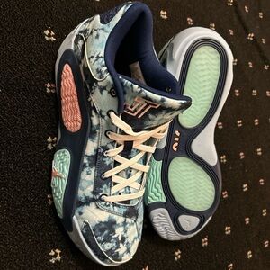 Jordan Athletic Shoes Blue and Pink